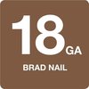 Grip-Rite Collated Brad Nail, 1-1/4 in L, 18 ga, Electro Galvanized, Brad Head, Straight GRF18114M